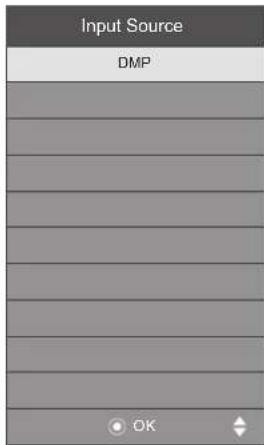Input Source DMP OK