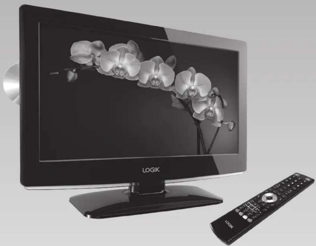 Logik L26DVDB21 - 26" LCD HD Ready 1080p TV with DVD Player - 1