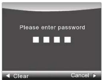 Please enter password Clear Cancel