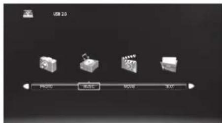 USB 2.0 PHOTO 视频 MOVIE TEXT