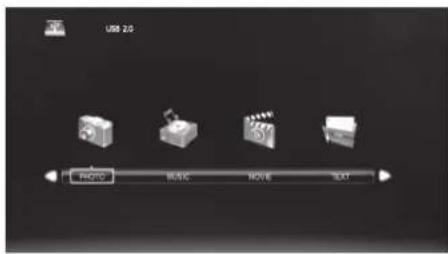USB 2.0 RADIO MUSIC MOVIE TEXT