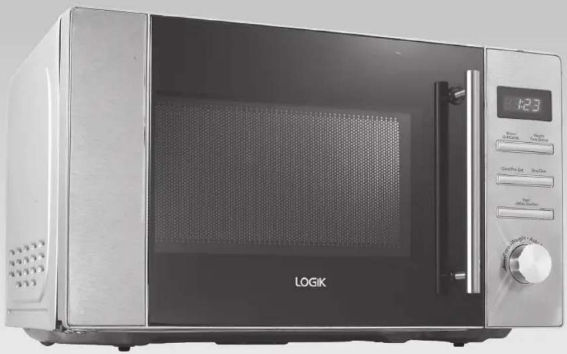 Logik L20GSS11 - Litre Stainless Steel Microwave with Grill - 1