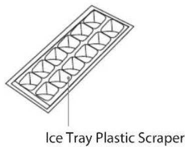 Ice Tray Plastic Scraper