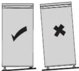 Two vertical signs with check and cross symbols, likely indicating approval or rejection status
