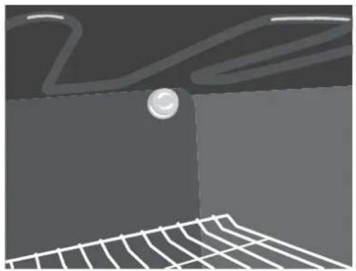 Logik LMF65SSTDN - Replacing the oven light - 1