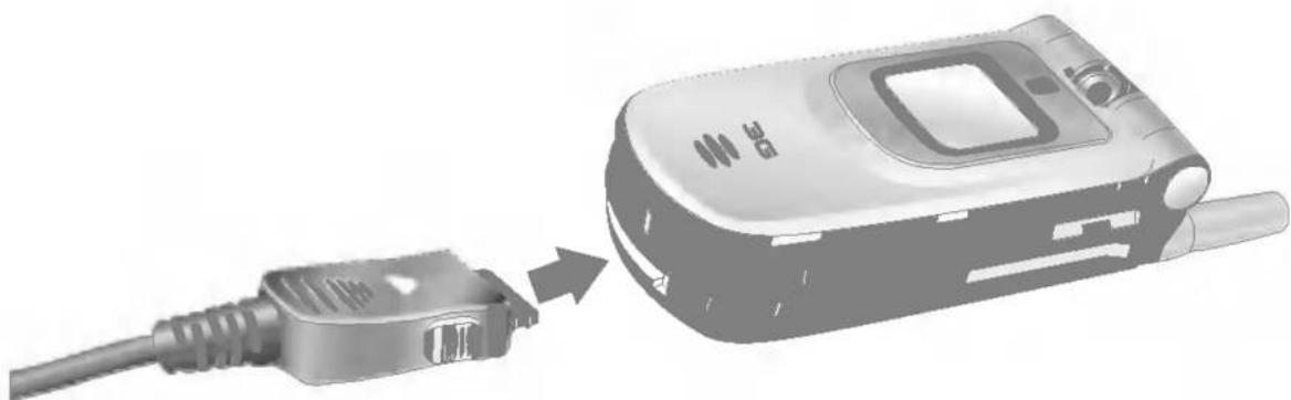 LG U8100 - Ricarica della batteria - 1