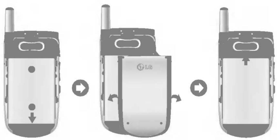 LG U8100 - Installazione della batteria - 1