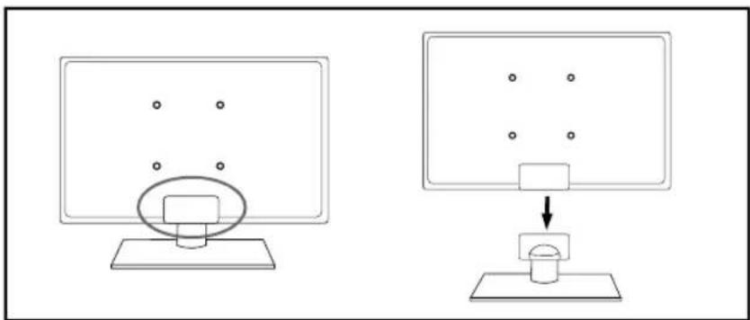 Technika 22E21B-FHD/DVD - Detaching the stand - 1