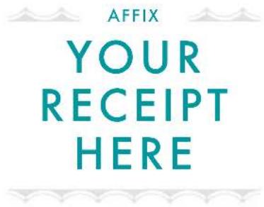 AFFIX YOUR RECEIPT HERE