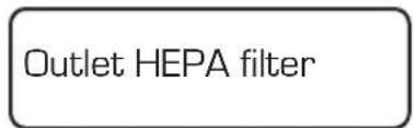 Outlet HEPA filter