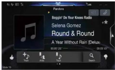 Pandora Beggin' On Your Knees Radio Selena Gomez Round & Round A Year Without Rain (Deluxe) 00:00:26 ——— 00:03:07" Track Area Track Search Mate 10