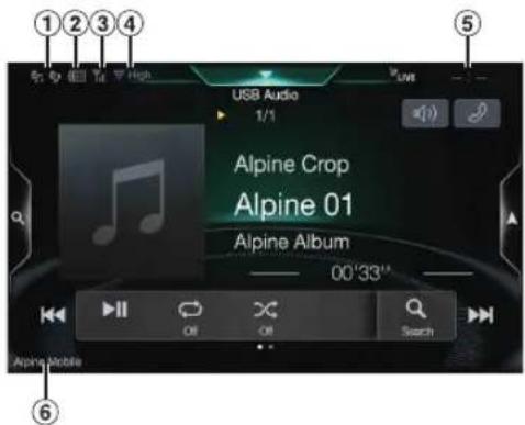 ①②③④ USB Audio 1/1 Alpine Crop Alpine 01 Alpine Album 00'33" Alpine Mobile Search