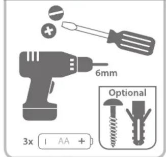 6mm 3x 1 AA + Optional