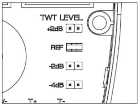TWT LEVEL +2dB REF -2dB -4dB