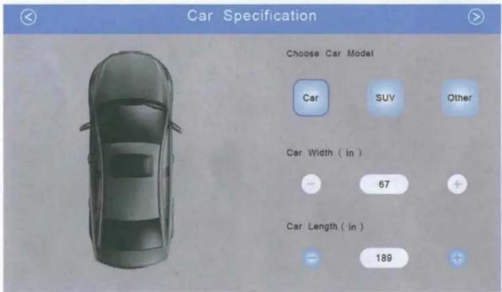 Car Specification Choose Car Model Car SUV Other Car Width ( in ) - 67 Car Length ( in ) - 189