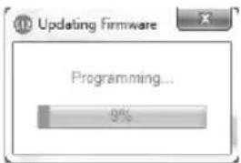 42 Updating Firmware Programming... 9%