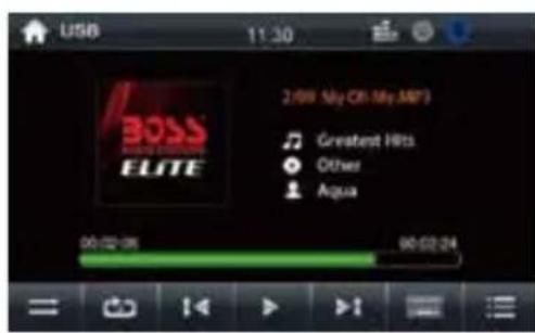 USB 11:30 2/08 Sky Off My MP3 Greatest Hits Other Aqua 00:02:06 00:02:04