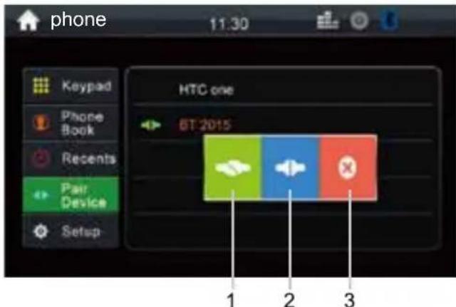 phone 11:30 Keypad Phone Book Recents Pair Device Setup HTC one BT 2015 1 2 3
