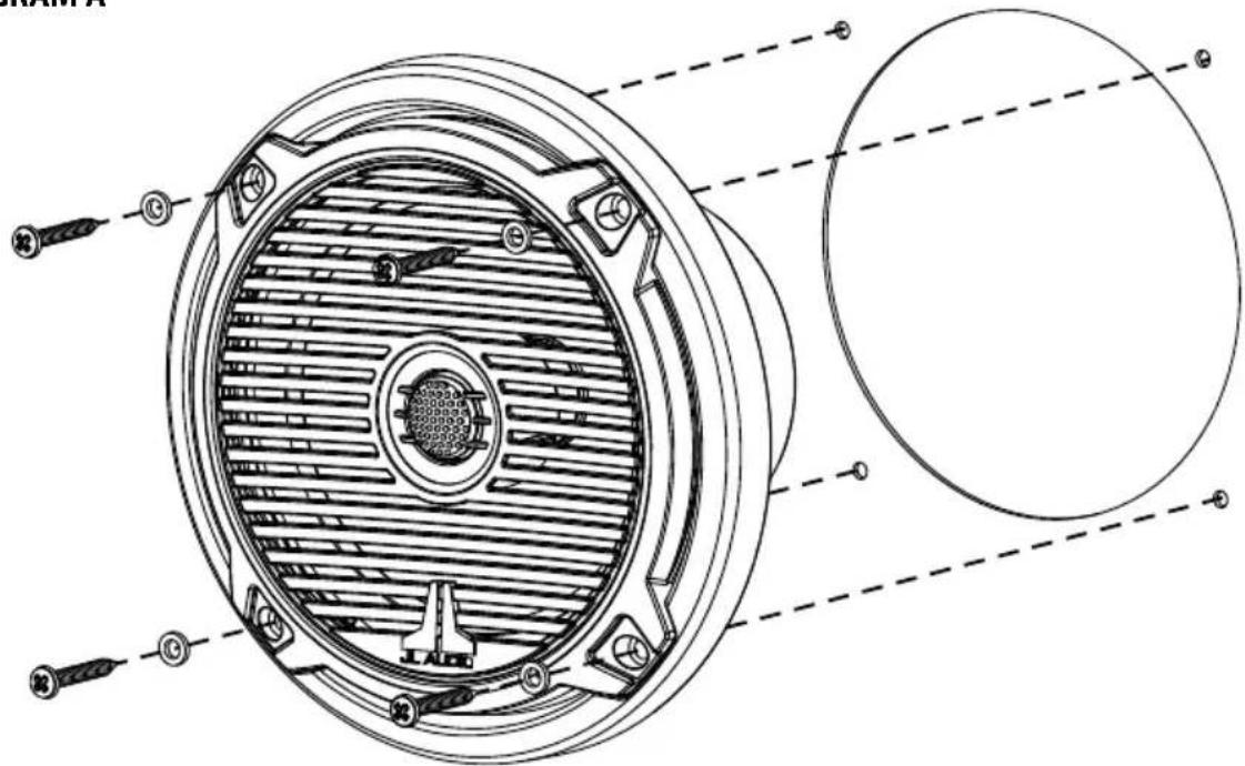 Technical diagram of a mechanical component with labeled parts and cross-sectional view