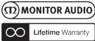 Ω MONITOR AUDIO ∞ Lifetime Warranty