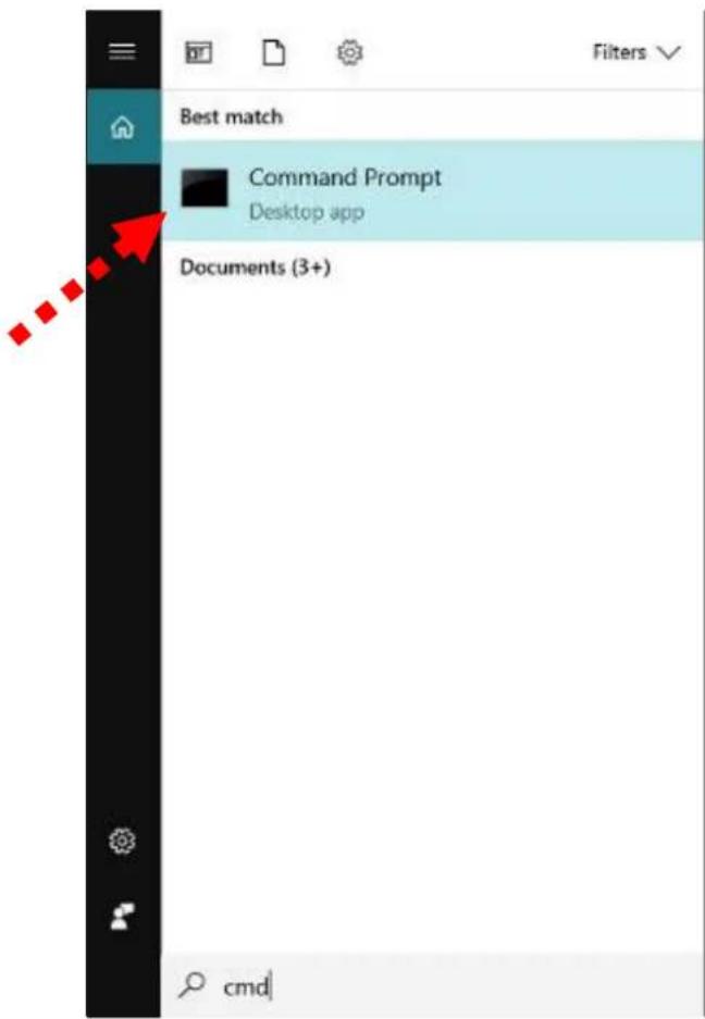 Best match Command Prompt Desktop app Documents (3+) cmd