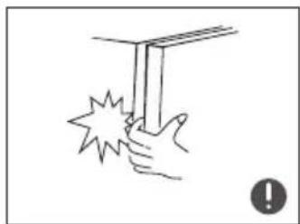 Simple line drawing of a hand holding a vertical rod with a starburst effect, no text or symbols present.