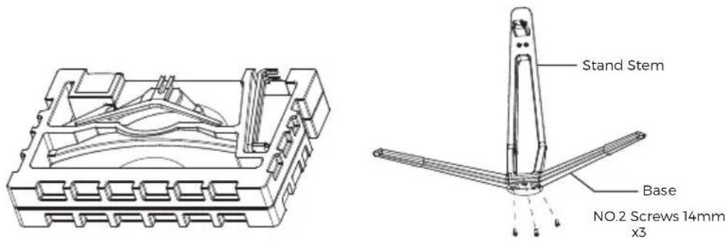 DENVER MLC-3202G - Section 2: Stand Installation - 2