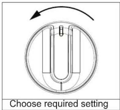 Choose required setting