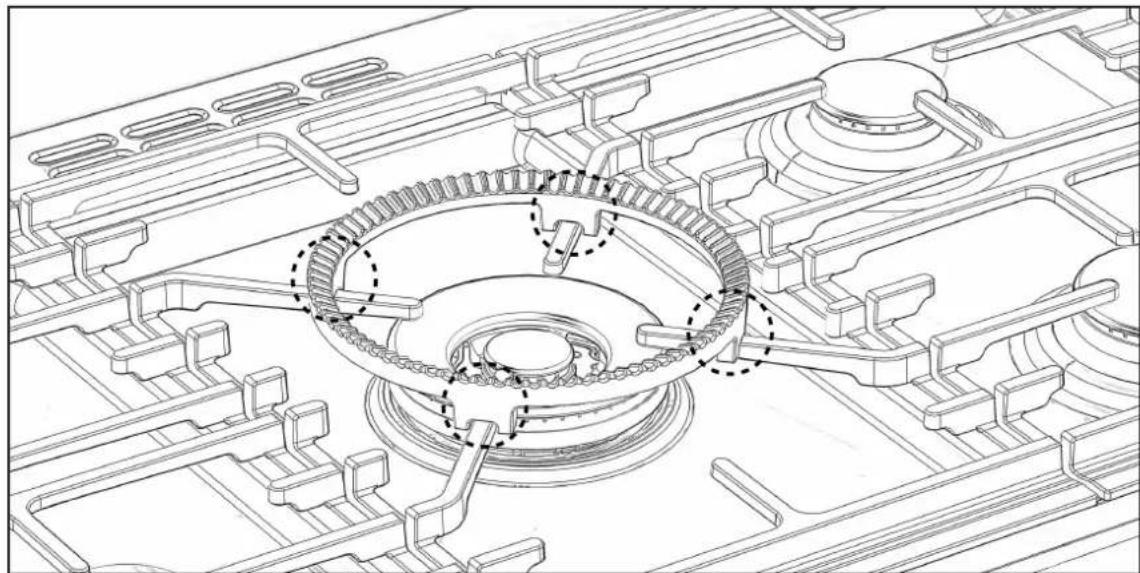 Technical line drawing of a mechanical gear assembly with no visible text or symbols