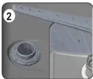VOX LC13A1EB - Encha o compartimento de sal com água apenas durante a primeira utilização. - 1