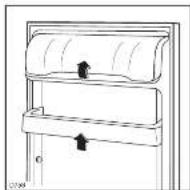 Tricity Bendix TB114FF - Positioning the door shelves - 1