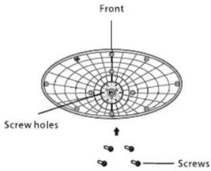 Front Screw holes Screws