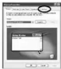 Screenshot of a software interface showing a list of user profiles with highlighted entries, likely from an older application or test.