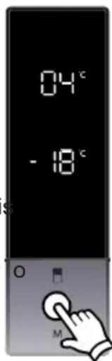 SVAN SVF1884NFDX - Definições de temperatura do congelador - 1