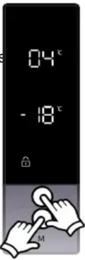 SVAN SVF1884NFDX - Definições da temperatura de arrefecimento - 1