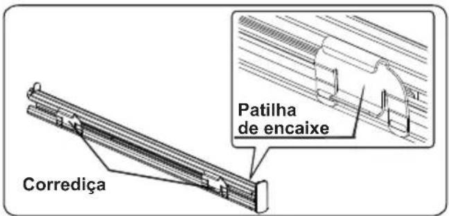 Patilha de encaixe Corrediça