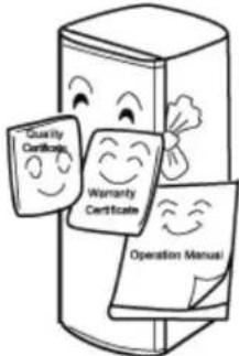 Quality Certificate Warranty Certificate Operation Manual