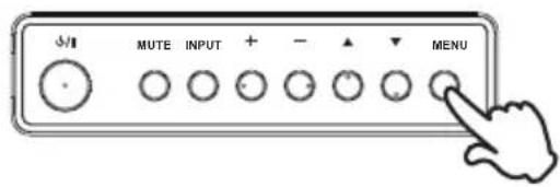 S/I MUTE INPUT + - ▲ ▼ MENU