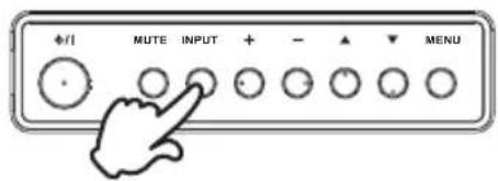 MUTE INPUT + - ▲ ▼ MENU