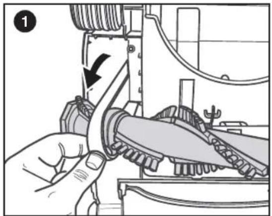 Illustration of hands operating a mechanical device with a tool, no visible text or symbols