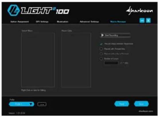 LIGHT® 100 Flash Assignment GIF Settings Illustration Advanced Settings Main Menu Smart Room Main Menu Seed Recording Record Drop between Recognition Playoff with Forward Key Playoff with In-Use in Patterned Window of Screen (1 - 28) Right Club as lamp for Sliding Pulse Flink Next Save Showbox screen