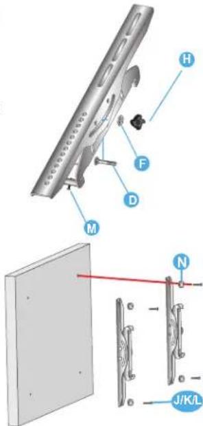 Technical diagram of a mechanical assembly with labeled parts and cross-sectional views
