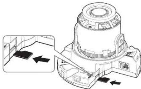 Hanwha QNV-7080R - Einlegen einer Micro SD-Speicherkarte (QND-7080R/QNV-7080R) - 1