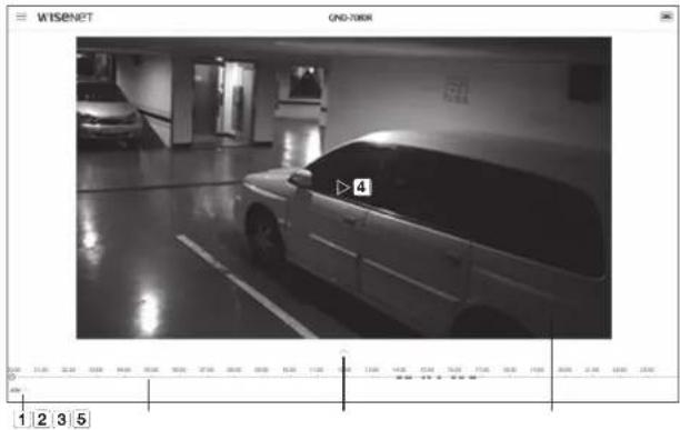 Hanwha QNV-7080R - WIEDERGABE DES AUFGENOMMENEN VIDEOS (PLUG-IN FREIER WEBVIEWER) - 2