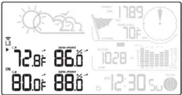 1789 AVI 10F 70°F IN 72.8°F 86.0° 80.0°F 88.0° BEUM 1028 5PM 12:30 Sun