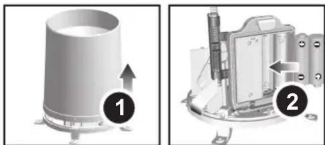 OREGON SCIENTIFIC WMR 89 - De remote sensor instellen: - 1
