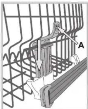 Hotpoint Ariston LSTF 9M124 C EU - The height of the upper rack should be adjusted WHEN THE RACK IS EMPTY. - 1