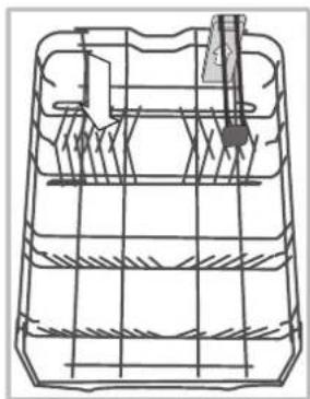Hotpoint Ariston LSTF 9M124 C EU - Geschirrspüler-Unterkorb - 2