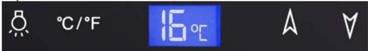 ℃/°F 16°C
