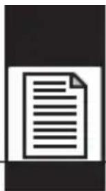 Icon representing a document or text file, showing a page with lines of text.